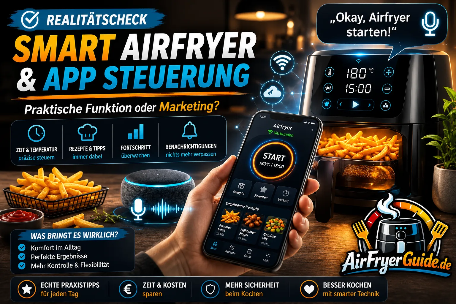 Smart Airfryer & App Steuerung - praktische Funktion oder Marketing?