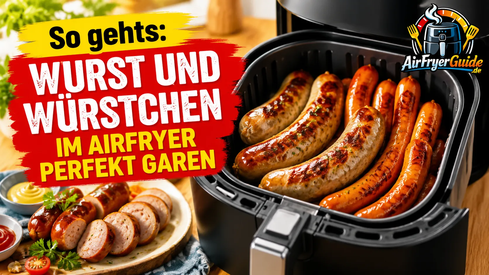 Wurst & Würstchen im Airfryer: Garzeiten, Temperatur & Tipps