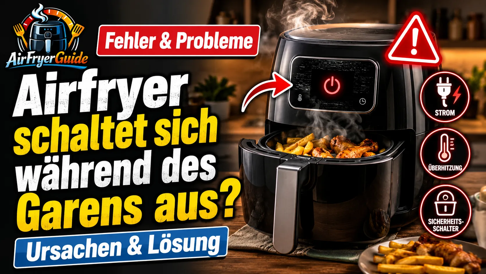 Airfryer schaltet sich beim Garen aus? Ursachen & Lösungen