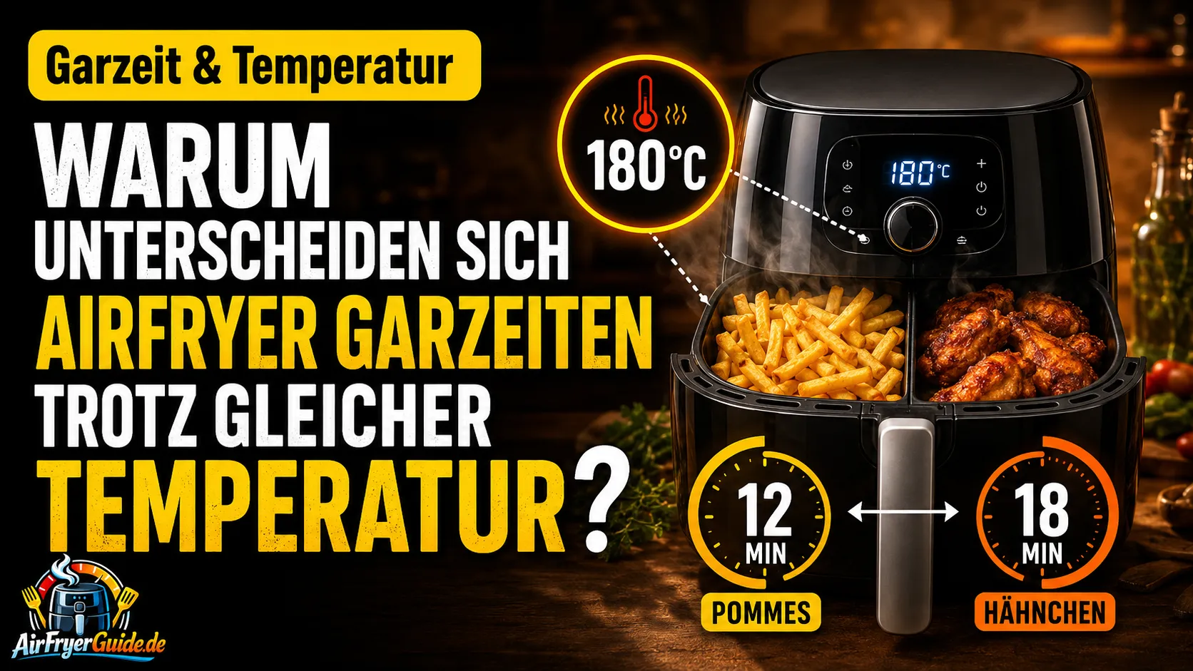 Warum unterscheiden sich Airfryer Garzeiten trotz gleicher Temperatur?