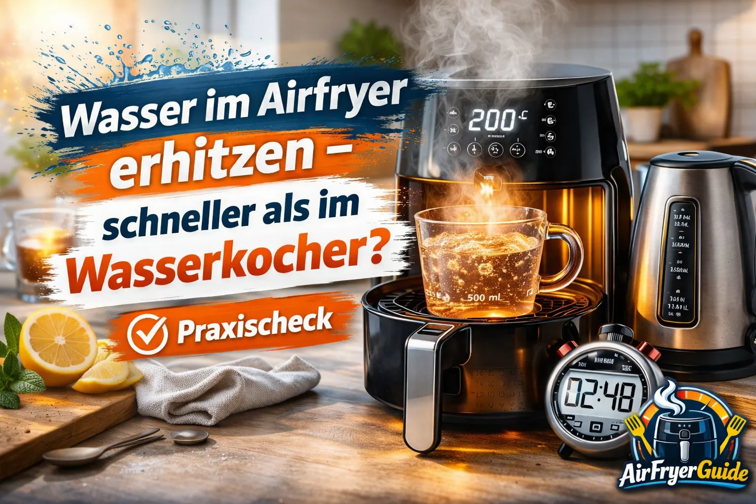 Wasser im Airfryer erhitzen: Machbar, sinnvoll oder unnötig?