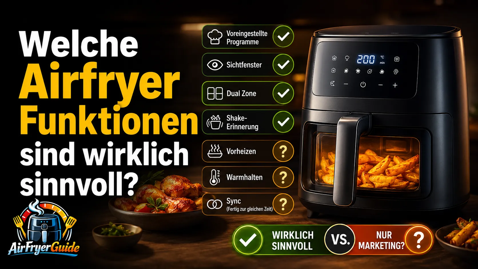 Airfryer Funktionen im Check: Was du wirklich brauchst und was nur Komfort ist
