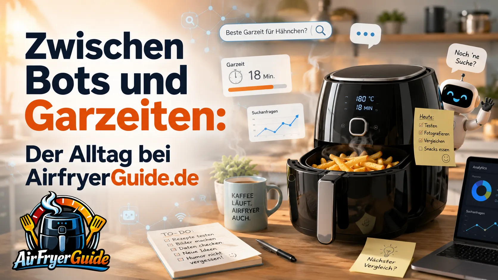 Zwischen Bots und Garzeiten: Der Alltag bei AirfryerGuide.de
