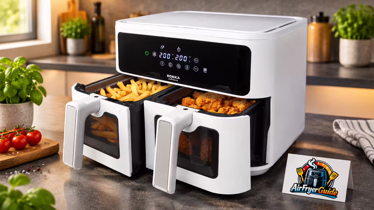 EDEKA zuhause Doppelheißluftfritteuse 9,0 l FR-6963EK