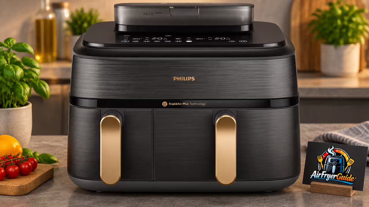 Philips 5000 Series Steam Airfryer Dual Basket NA55x